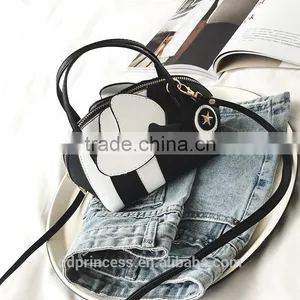 PU Crossbody Bag for Girls Women Lady Black Animal Deign Cute Kid Bag thumbnail-1