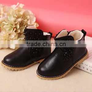 Zm40347b Flowers Design Children Warm Boots Winter Snow Shoes thumbnail-2