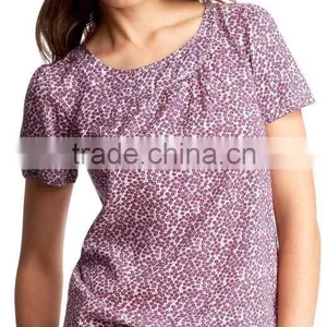 WOMEN PRINTED HALF SLEEVE TOP thumbnail-1