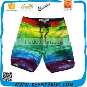 Men Hawaiian Beach Shorts Gradient Printed Polyester Men Beach Short thumbnail-1