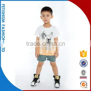 Cheap Wholesale 100% Cotton Fancy Kids T-shirt thumbnail-3