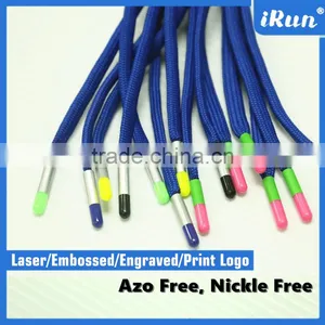 Customized Strings Metal Aglets for Lace - Zinc-Alloy Metal Aglets for Shoes Decoration - Custom Laser Logo Metal Aglet Crimp thumbnail-1