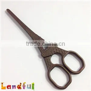 Vintage Zakka Handicraft Sewing Gold Craft Eiffel Tower Scissors thumbnail-6