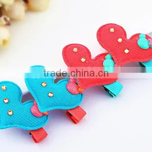 2015 Fashion ,beautiful and Cute Ribbon Hair Clip ,clip in Hair for Kids thumbnail-4