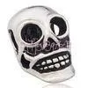 White Copper European Style Beads-Skull for Halloween thumbnail-1