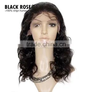 7A Grade Unprocessed Brazilian Virgin Hair Brazilian Body Wave Lace Front Human Hair Wigs thumbnail-5