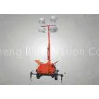 4 * 1000w MH / HPS Bulbs Trailer Mounted Light Towers Of 6m High Mast thumbnail-1
