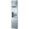 Recessed Roll Paper Towel Dispenser,Hand Dryer And Waste Container thumbnail-1