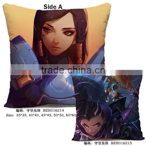 Overwatches Plush Bolster 45*45CM Cartoon Solf Sofa Cushion Wholesale Anime Pillow thumbnail-1