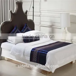 Luxury Cheap Hotel 100% Cotton Sateen Bed Linen thumbnail-1