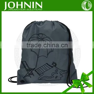 Hot Selling Fast Delivery Custom Logo on Nylon Drawstring Beach Bag thumbnail-3