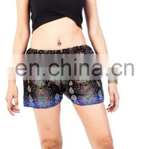 Paisley Women's Rayon Flat Sleep Casual Boxer Shorts Pants thumbnail-3