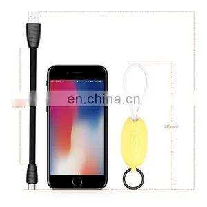 Portable 8 Pin 20cm Convenient Keychain Design Squid Data Cable Charge Line thumbnail-3