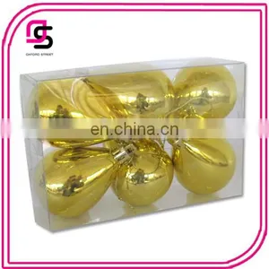 Plastic Christmas Ball ,Christmas Tree Ball,Christmas Hang-painted Ball Water-drop Ball6/S thumbnail-1
