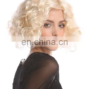 20s Retro Short Blond Diva Party Wigs P-W214 thumbnail-6