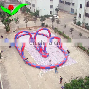 Outdoor Kids Inflatable go Karts Game Race Track thumbnail-1