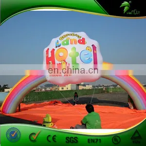 Vinyl Advertising Inflatable Rainbow Arch , Inflatable Entrance Archway for Promotion Event thumbnail-3