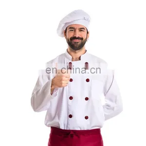 OEM White Classic Chef Coat Manufacturer thumbnail-2