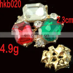 Rhinestone Alloy Button,glass Rhinestone Button, Rhinestone Dressing Button thumbnail-1