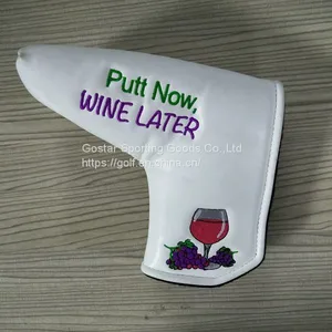 Grape Wine Embroidery Golf Blade Head Cover thumbnail-2
