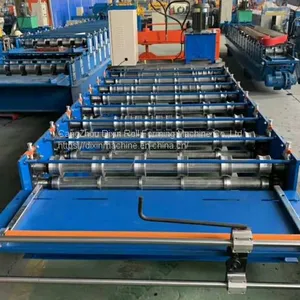 Trapezoidal Sheet Roof Tile Wall Panel Roll Forming Machine Manufacturer thumbnail-5
