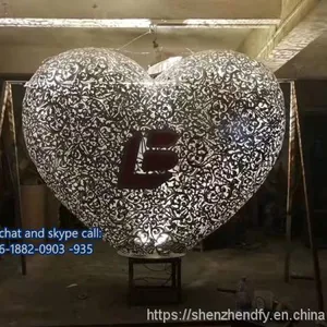 Customized Sculpture Stainless Steel Love Sculpture Shopping Mall thumbnail-1