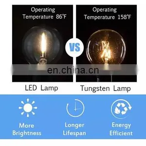 LED String Light G40 25ft With Edison Filament Bulb for Outdoor Indoor Holiday Lighting-EU UK Plug thumbnail-5