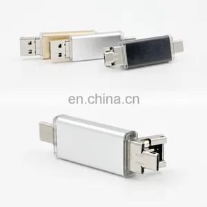 2018 Promotional 3 in 1 OTG Functions USB 3.1 Hight Speed Type c Usb Flash Drive for Apple Notebook Macbook and Letv Cell Phones thumbnail-2