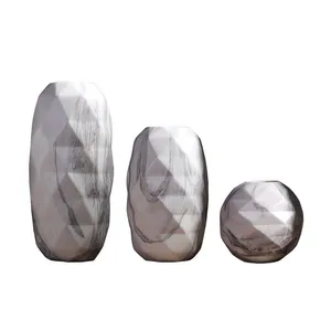 Artistic Large White Creative Marble Chinese Ceramic Vase For Hotel Table Decoration thumbnail-5