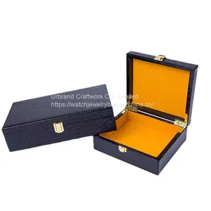 Custom Leather Spot Belt Box Crocodile Pattern High-end Gift Packaging Box Portable Gift Box Wooden Box thumbnail-1