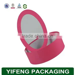 Custom Round Cardboard Gift Packaging Box With Transparent Lid thumbnail-4
