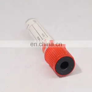 Plastic Ordinary Vacuum Collecting Tube PET Red Cap Plain Tube for Hospital thumbnail-3