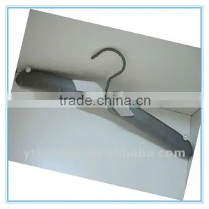 AL-307 Grey Satin Padded Underwear Hanger thumbnail-1