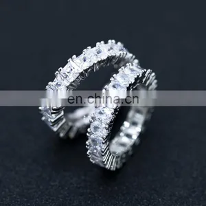 Fashion Custom Design Popular, New Fashion 925 Sterling Silver Bling Bling Baguette Classic Diamond Ring for Women/ thumbnail-4