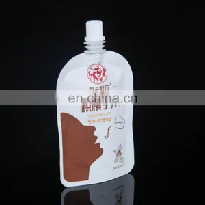 OEM Baby Food Grade Packaging Reusable Spout Top Stand up Pouch With Flat Bottom thumbnail-1