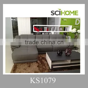 Good Leather Sectional Chaise Lounge Sofa thumbnail-1