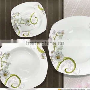 2016 Fine Ceramic Porcelain Square 20pcs Dinner Setsquare Fine Porcelain Dinner Set thumbnail-1