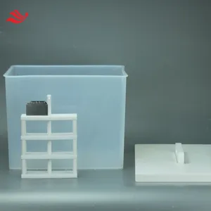 PFA Wafer Cleaning Tank With PTFE Cassette for Washing Silicon Wafer, Wafer, Glass Etc. thumbnail-4