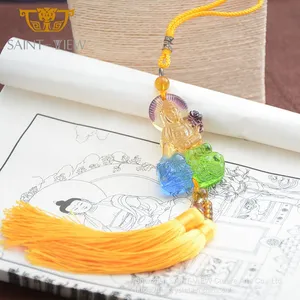 Factory Supply All Kinds of Liuli Crystal Feng Shui Car Interior Hanging Accessories thumbnail-3