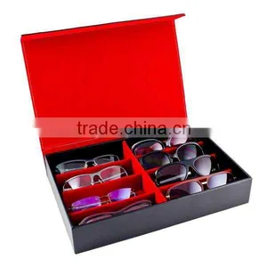 Wholesale Genuine Leather Eyeglass Case Glasses Storage Box Watch Display Case thumbnail-5