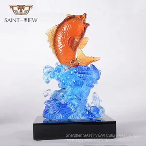 Liuli Crystal Chinese Feng Shui Lucky Fortune Money Tree Craft thumbnail-1