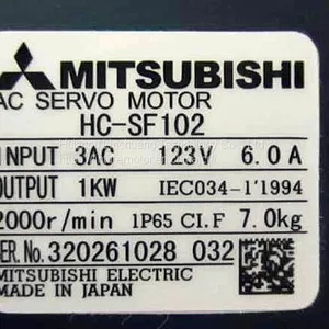 HC-SF102 Mitsubishi HC Series Motor With Interface Design Controller thumbnail-1