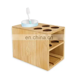 Cheap Price High Quality Bamboo Toothbrush Holder Rack For Bathroom thumbnail-1