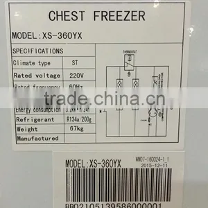 Wholesale Curved Glass Door Chest Freezer for Ice Cream thumbnail-5