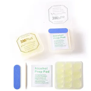 Nail Dressing Kit Jelly Paste Double-sided Tape Wood Stick Small Rubbing Strip Alcohol Cotton Nail Dressing Material Package thumbnail-1