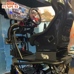VR Ready Hydraulic Motion F1 Simulator Professional Cockpit Player Setup for PC Racing thumbnail-1