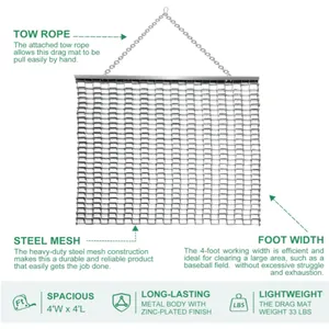 Baseball Softball Drag Mats/Multi-Sports Levelling Field Maintenance thumbnail-3