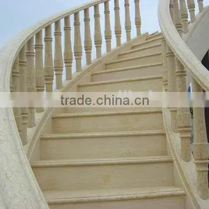 High Quality Polished Beige Marble Lobby Stair Steps thumbnail-2