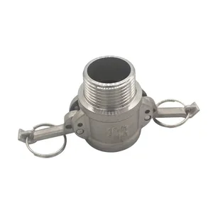 Stainless Steel Quick Connector Type b, Cast for Engineering Vehicles and Tank Trucks, Quick Installation and Connection Ferrule Threaded Connector for Pipelines thumbnail-4