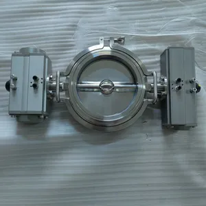 Dual-pneumatic Sanitary Butterfly Valve thumbnail-1